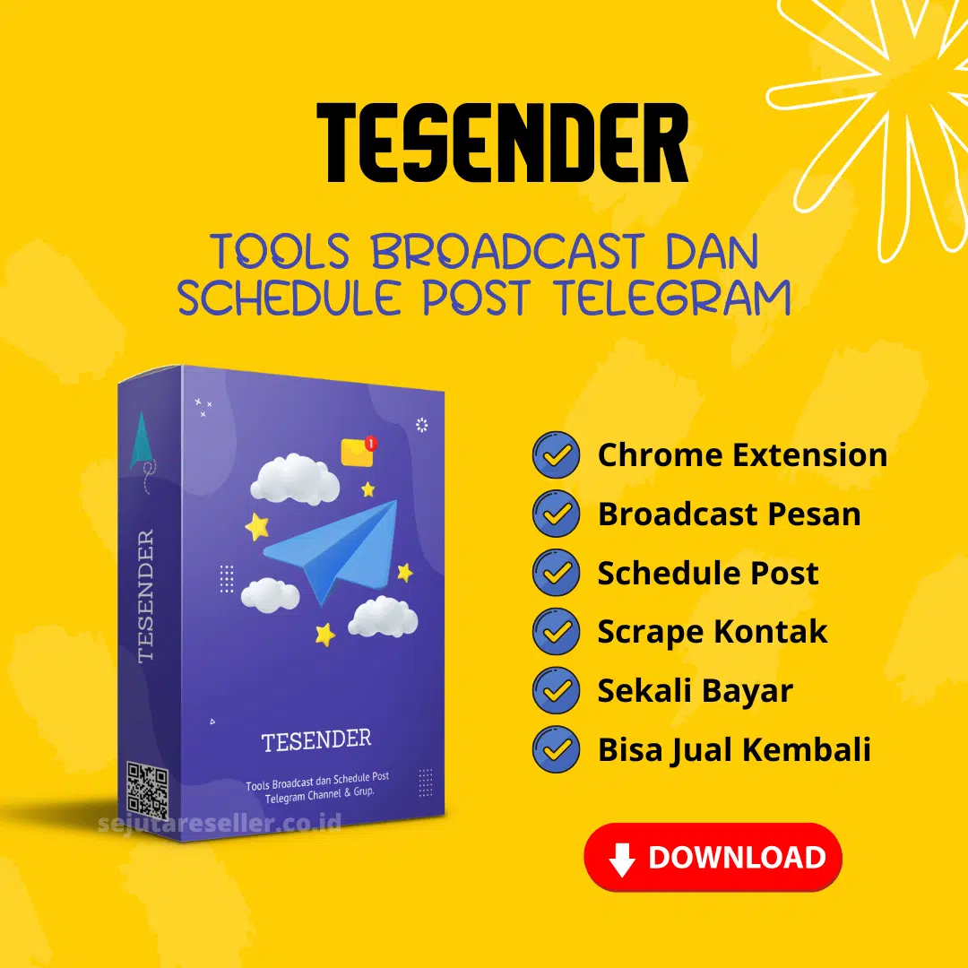 TESENDER - Tools Telegram Broadcast  & Schedule Post